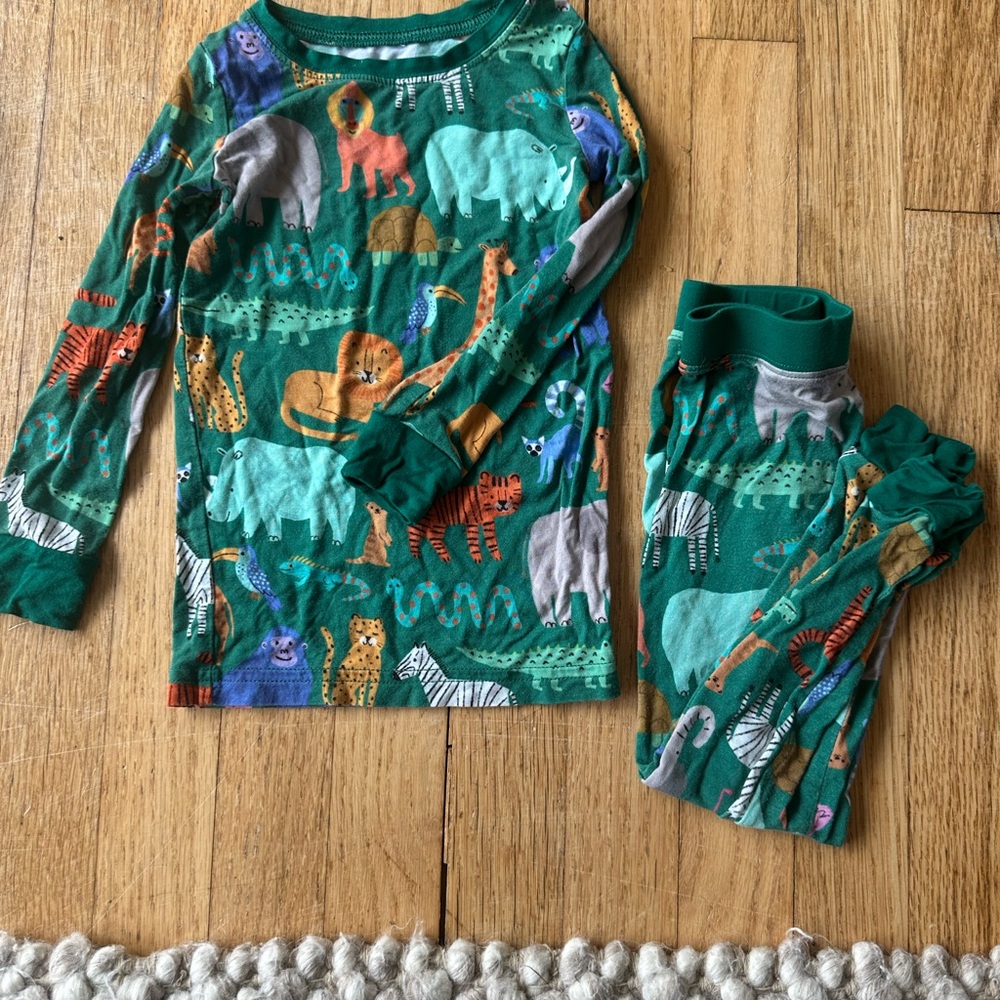 Little Sleepies Safari Animal 2T Pajamas Long Sleeve/Pants